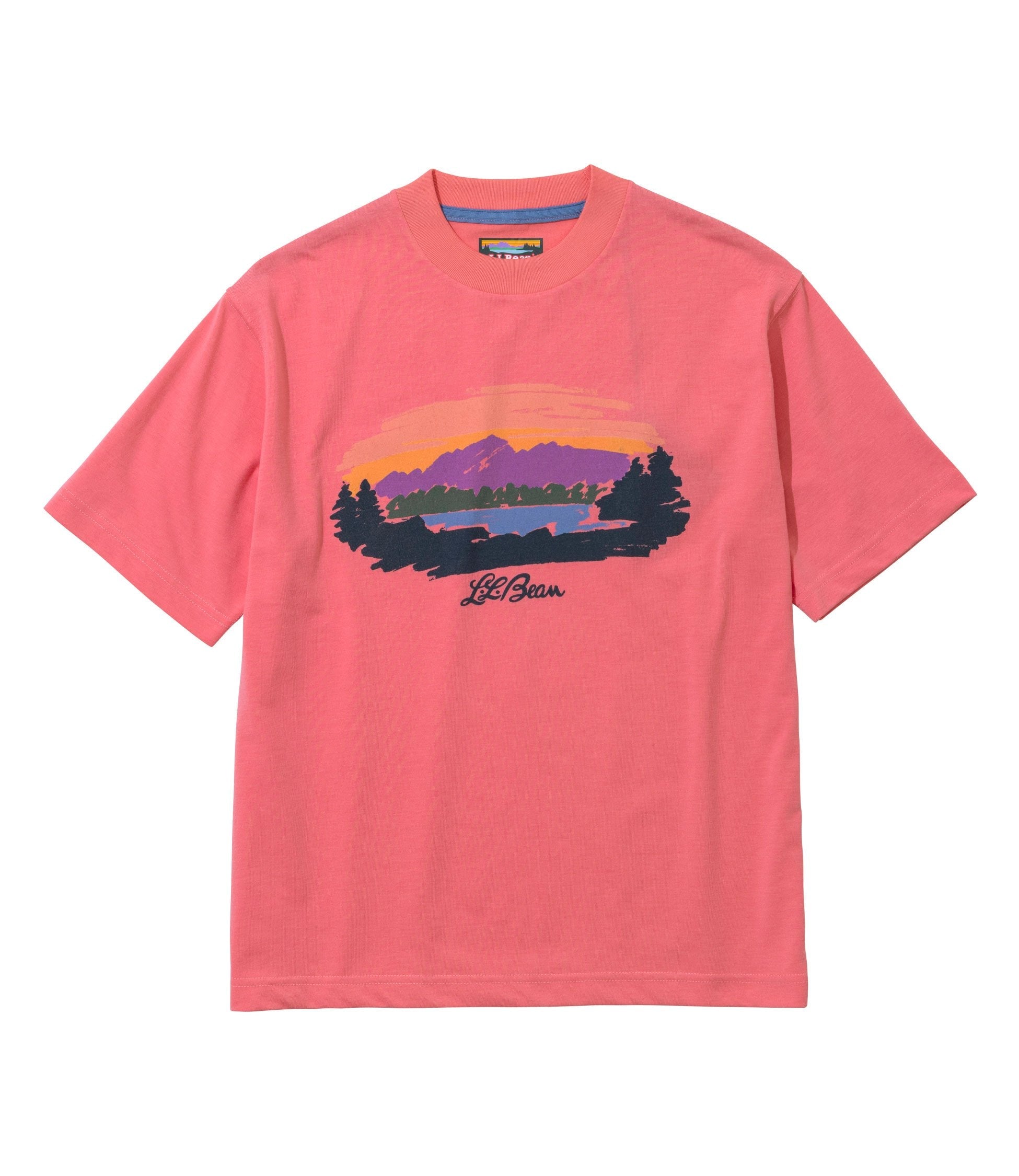L.L.Bean JAPAN EDITION Women's Canton Mountain Lake Graphic Tee