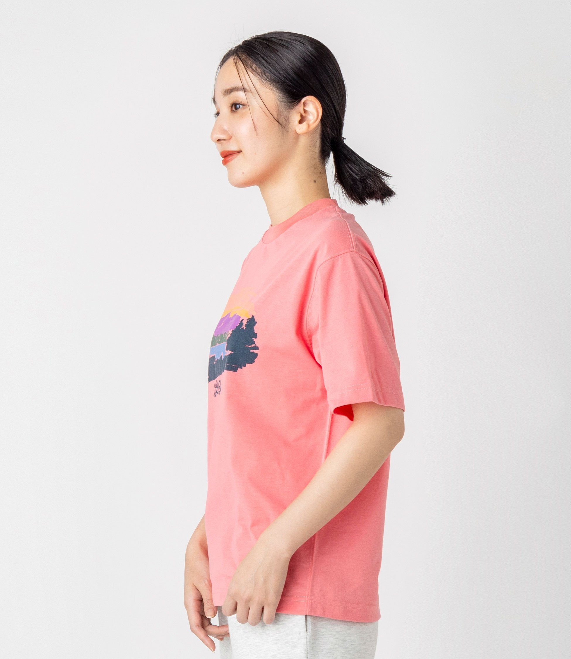 L.L.Bean JAPAN EDITION Women's Canton Mountain Lake Graphic Tee