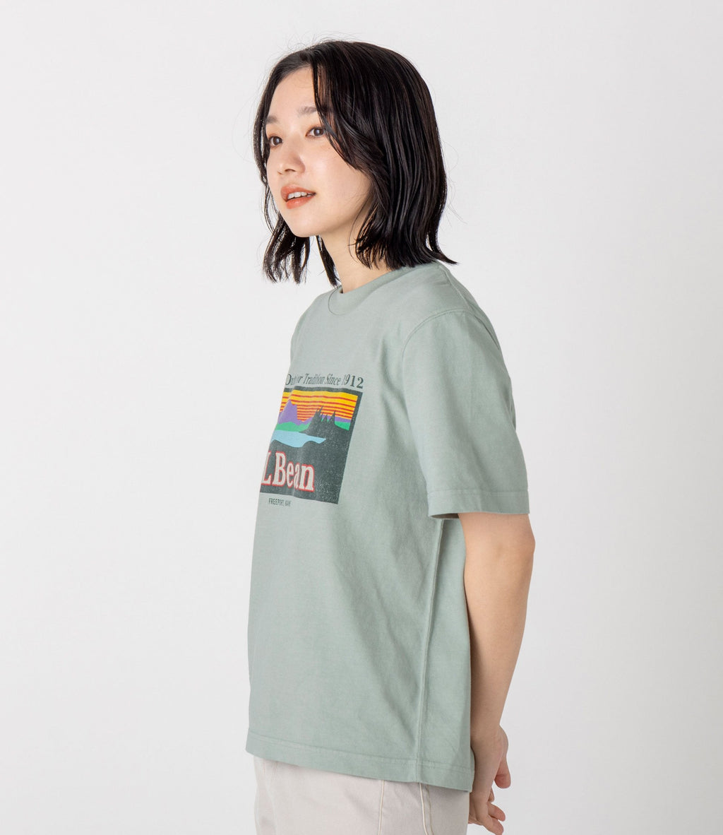 L.L.Bean JAPAN EDITION Women's Morrill Short-Sleeve Katahdin Logo Tee