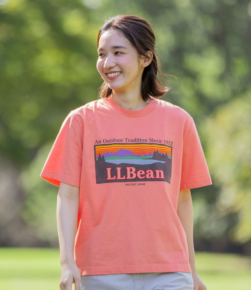 L.L.Bean JAPAN EDITION Women's Morrill Short-Sleeve Katahdin Logo Tee