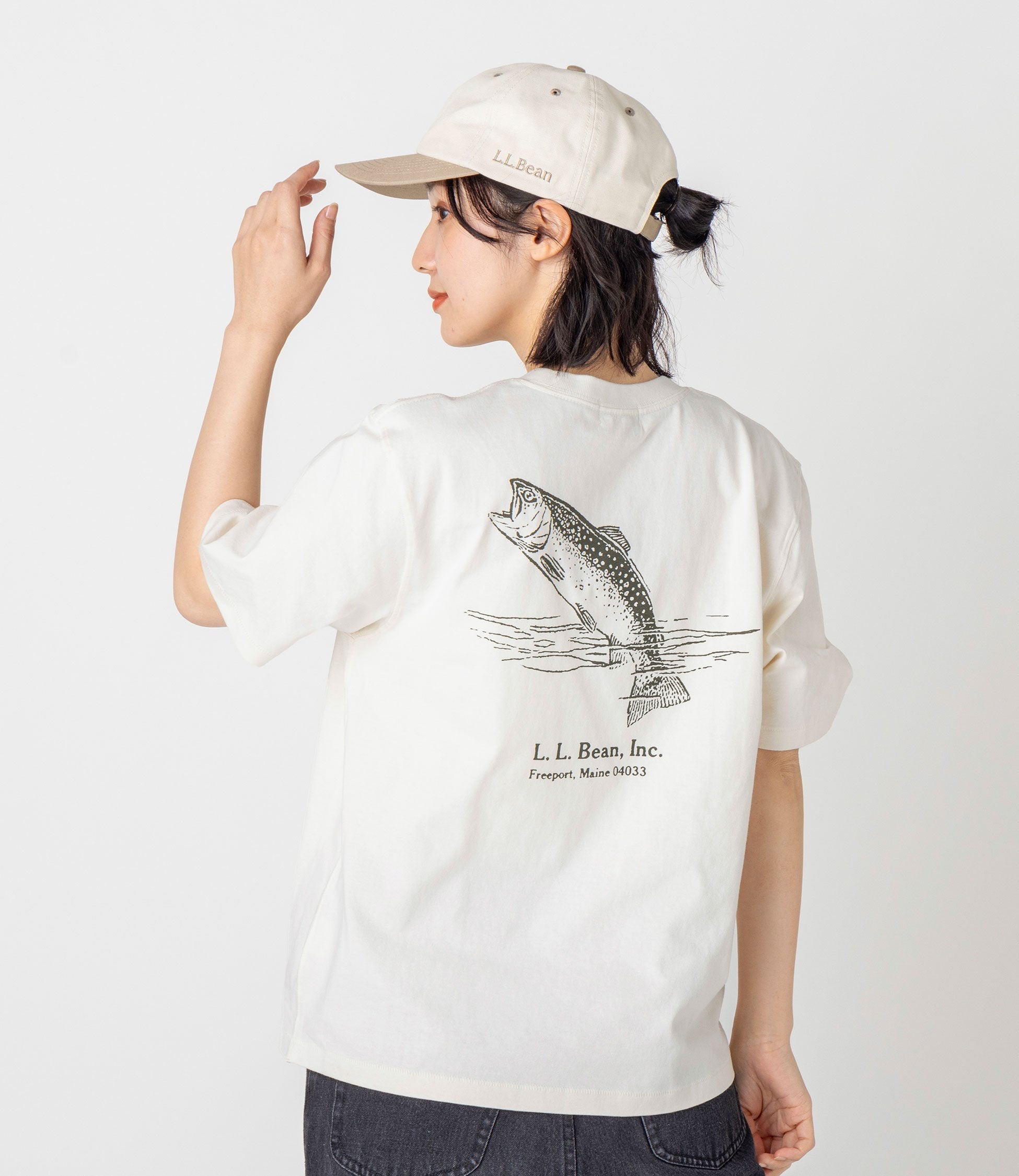 L.L.Bean JAPAN EDITION Women's Morrill Short-Sleeve Animal Graphic Tee